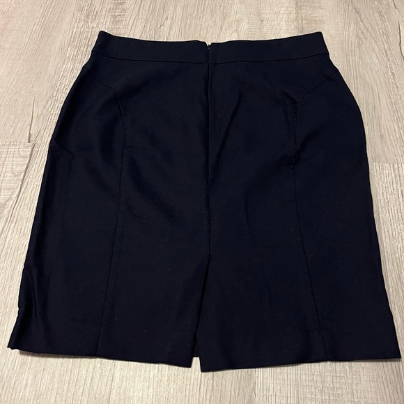 J. Crew Navy Pencil Skirt - Picture 3 of 10